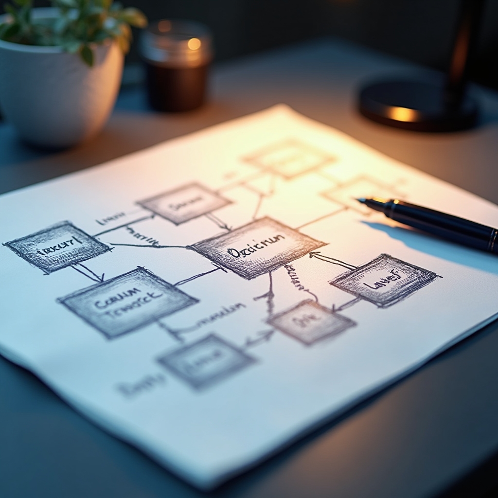 Diagram procesního toku pro malý podnik